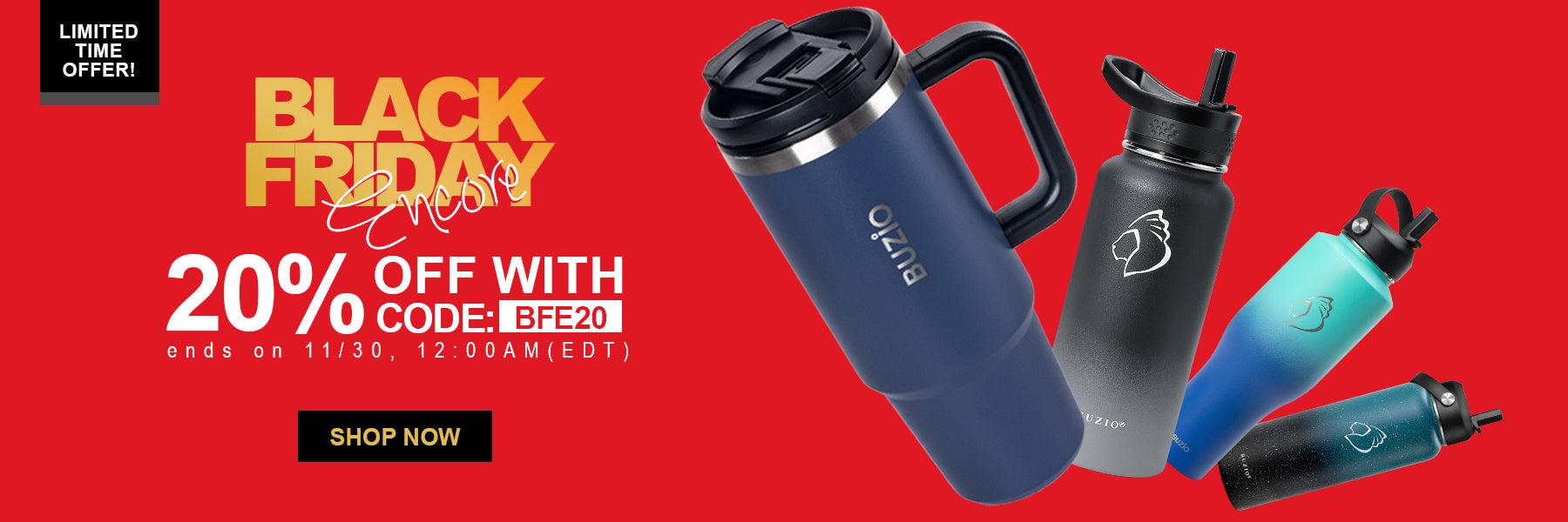 Black Friday Encore: Buzio Extends Savings with 3 Days of Extra Discounts