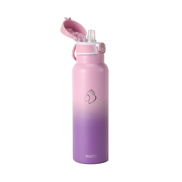 thermal water bottle with straw