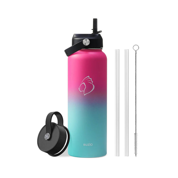 40oz water bottle with straw 