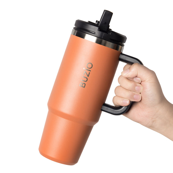 Insulated Handle Tumbler With 2-In-1 Straw Lid | 30oz - 40oz