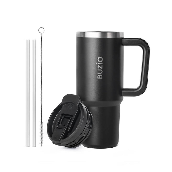 personalized stainless steel tumbler with straw