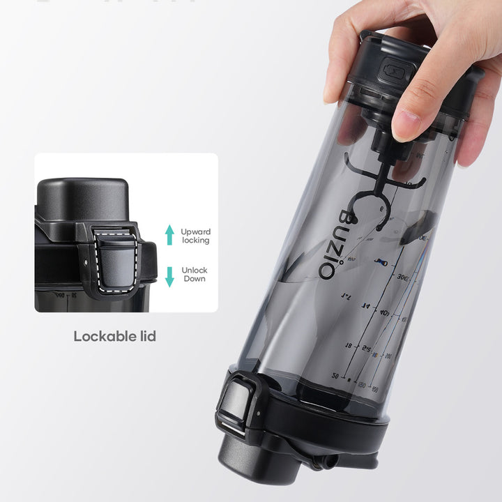 BLACKUBE Electric Protein Shaker Bottles - 24 oz Rechargeable