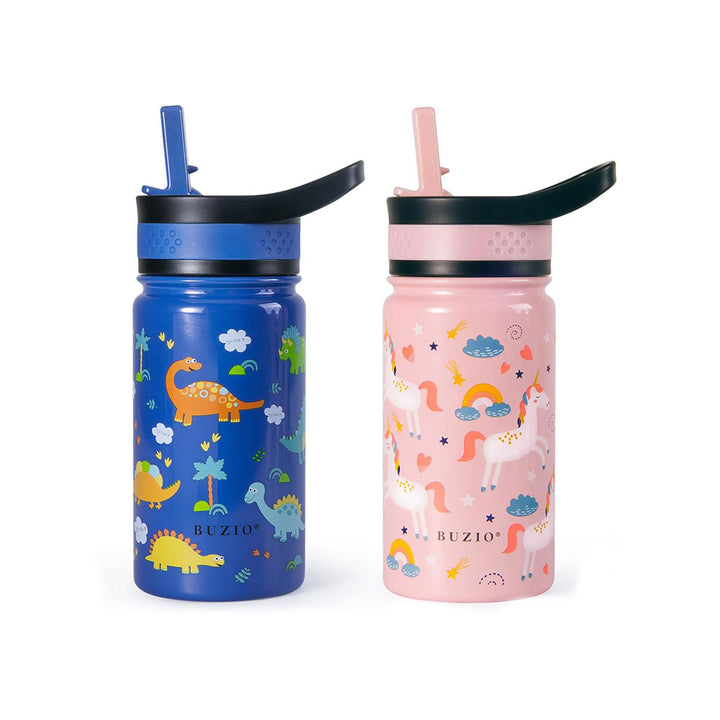 Kids Water Bottle with Straw Lid | 14oz