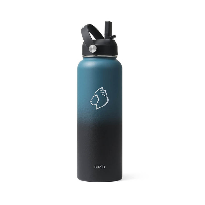 Buzio 1 Gallon/128Oz Insulated Stainless Steel Water Bottle with Carrying Water