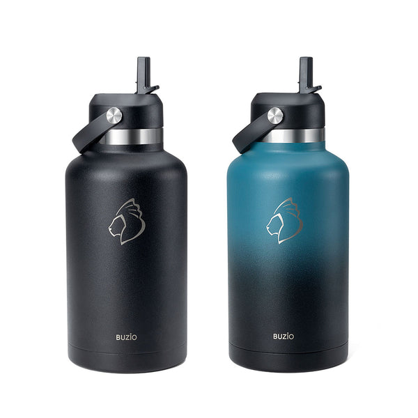 2.91" Wide Mouth 64oz Water Bottle | 2 Pcs