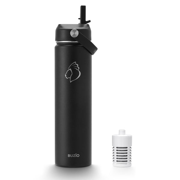 Filtered Water Bottle with Straw Lid | 24oz - 40oz
