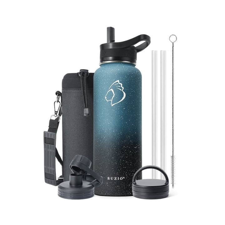 sports water bottle with straw