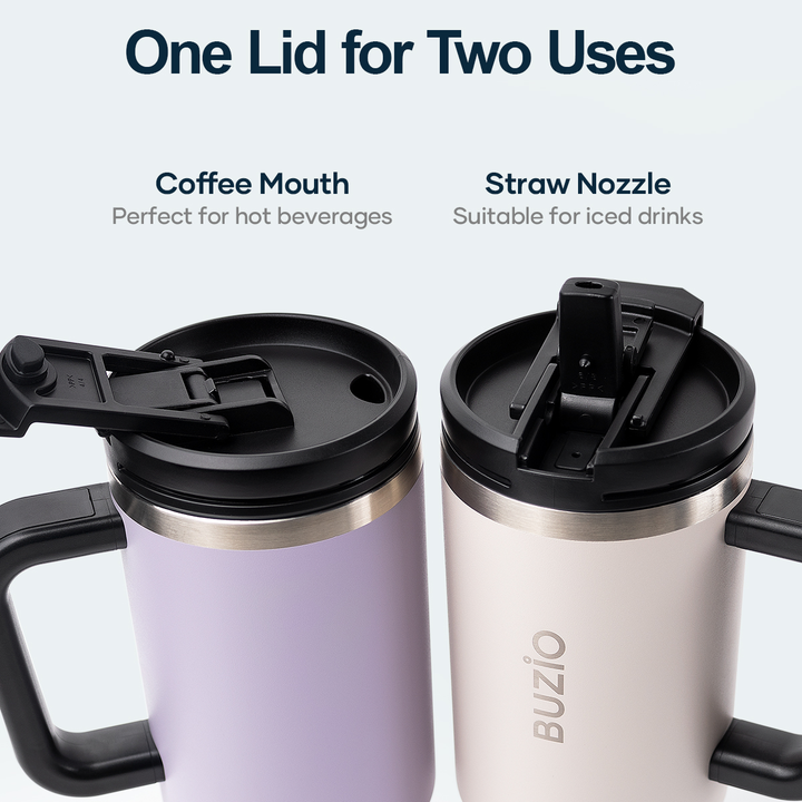 BUZIO Insulated Tumbler with 2-in-1 Lid and Straw, 40 oz Tumbler with  Handle, Stainless Steel Double…See more BUZIO Insulated Tumbler with 2-in-1  Lid