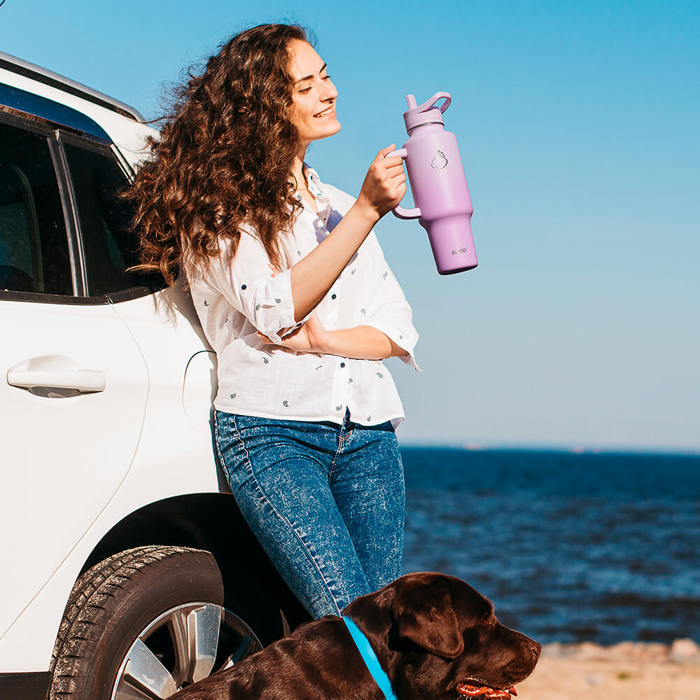 Trophy Series Handled Water Bottle for Car | 40oz
