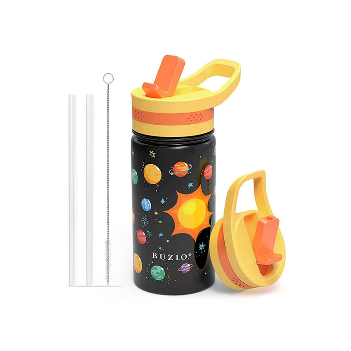 Insulated Water Bottle with Straw Lid for Kids | 14oz