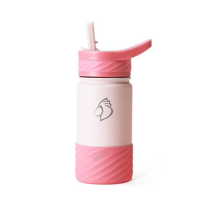 Kids Straw Water Bottles with Boot and Stickers | 14oz