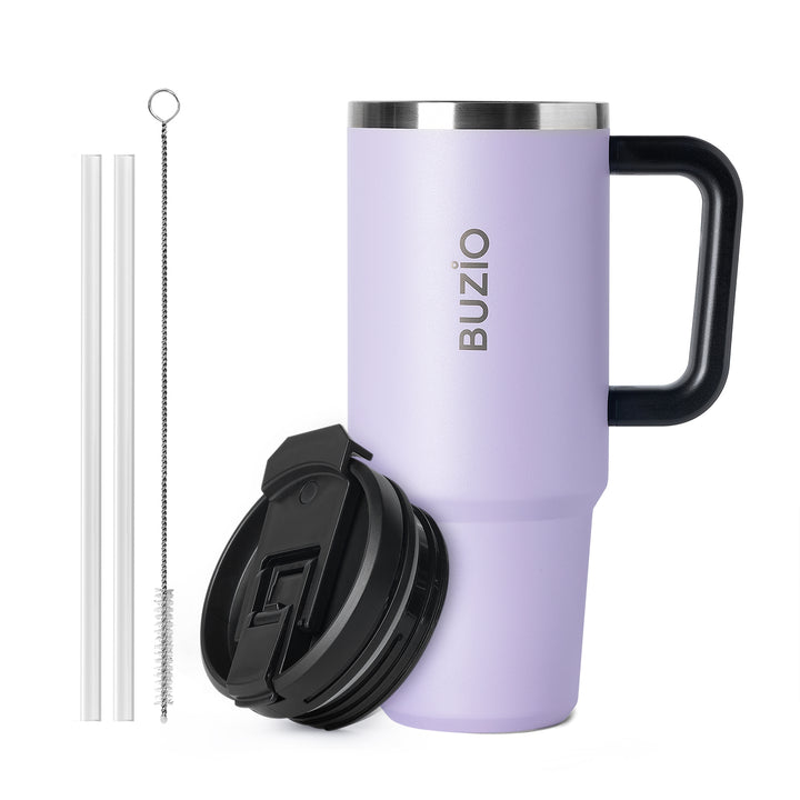 Handle Tumbler With 2-In-1 Straw Lid, Coffee Mug Tumbler