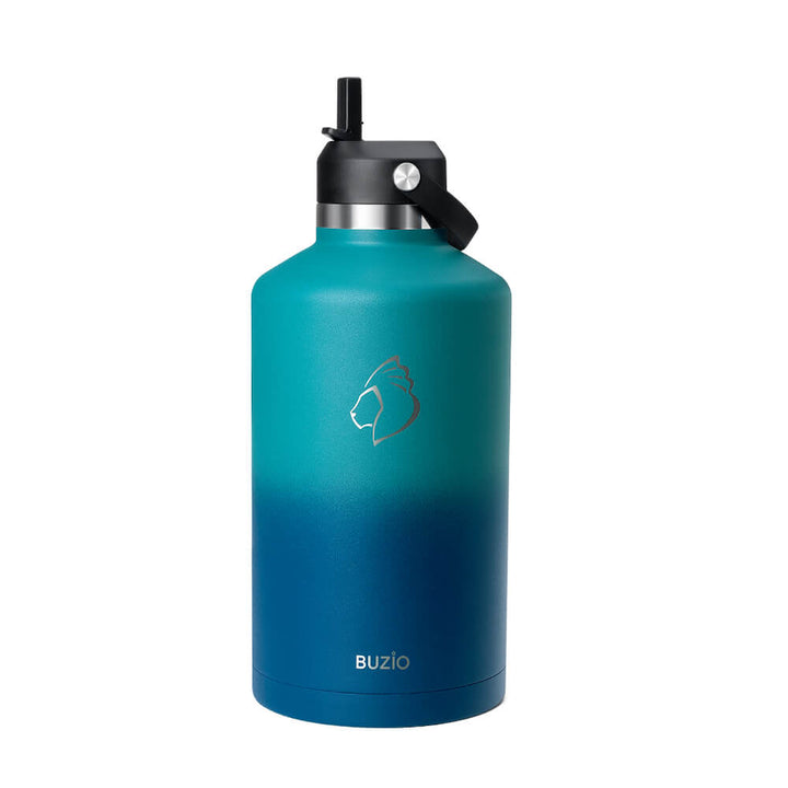 Duet Series Water Bottle With Straw Spout Lid | 128oz