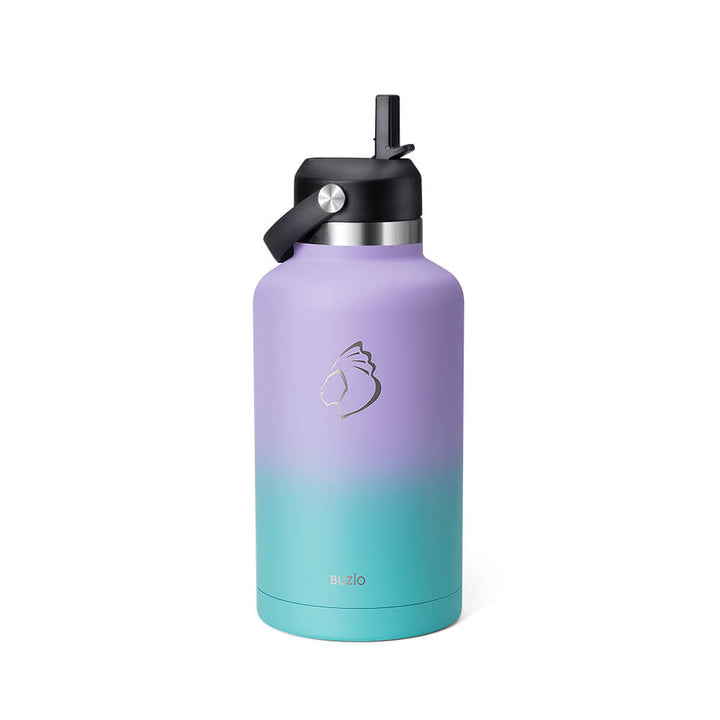 Duet Series Water Bottle with Straw Spout Lid | 64oz